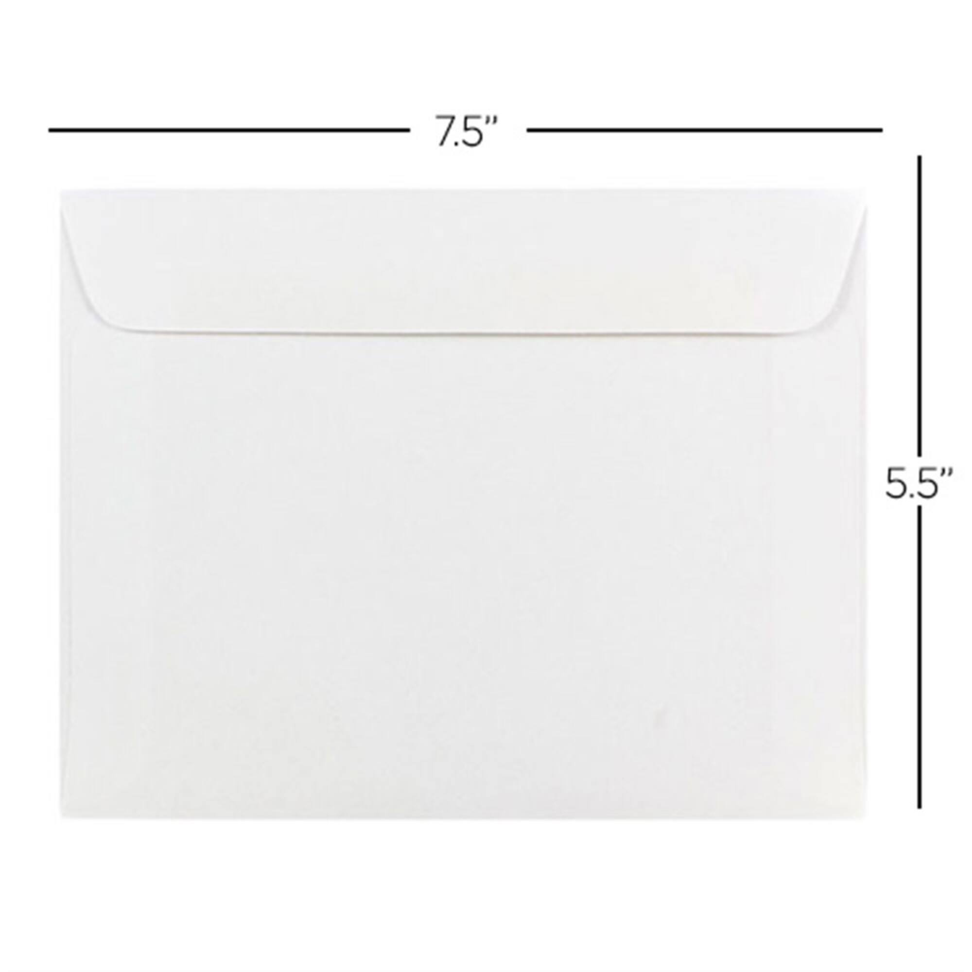 JAM Paper 5.5" x 7.5" White Booklet Envelopes
